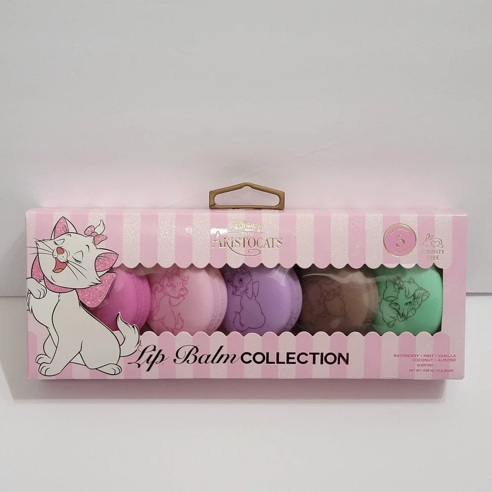 Disney The Aristocats Marie Duchness MACAROON Lip Balms 5 Set Scented NEW